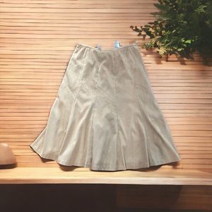 Talbots suede like skirt